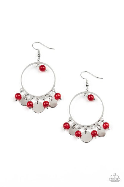  Bubbly Buoyancy Red Earrings