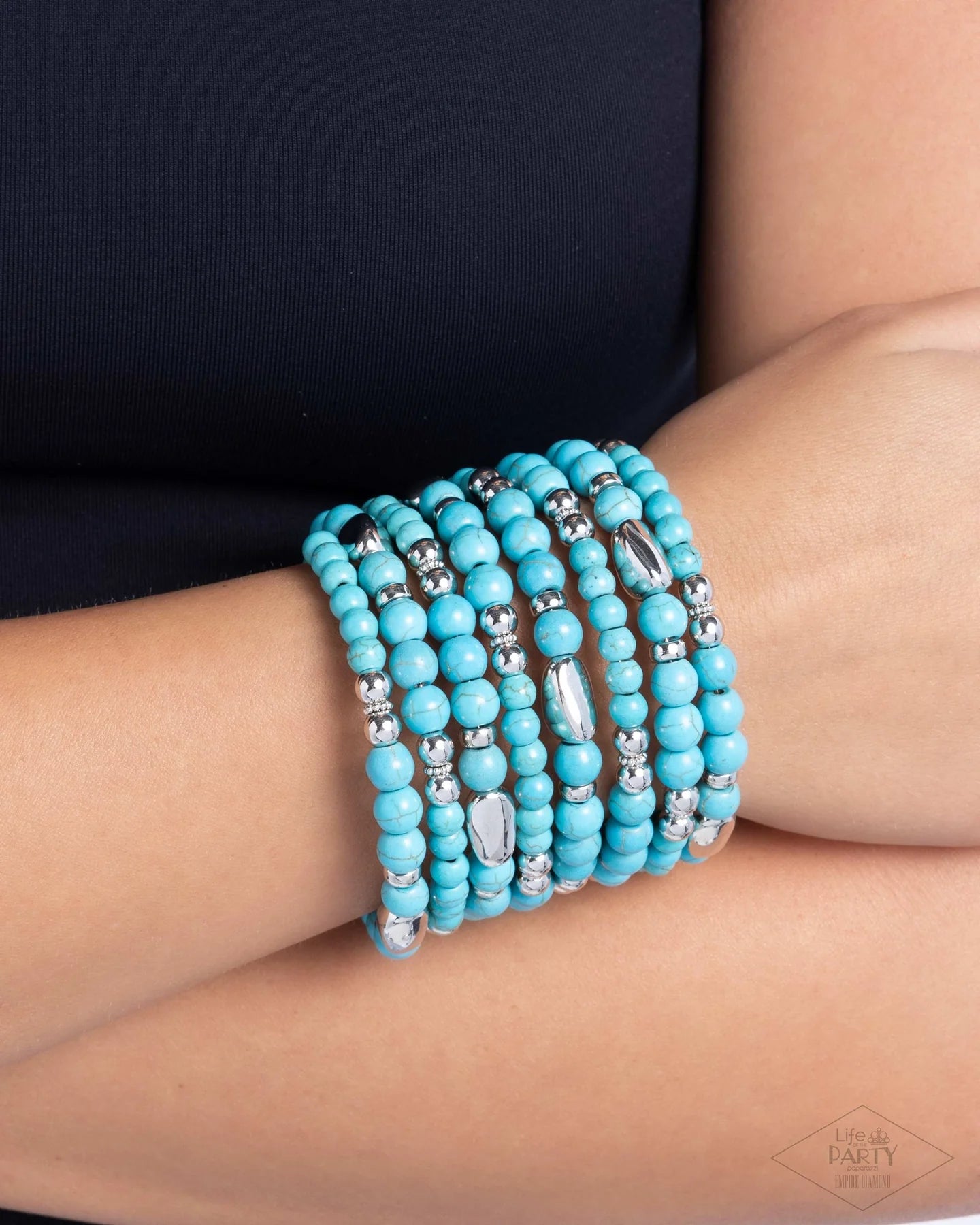 Party Crusher Blue Zi Bracelet - Jewelry by Bretta