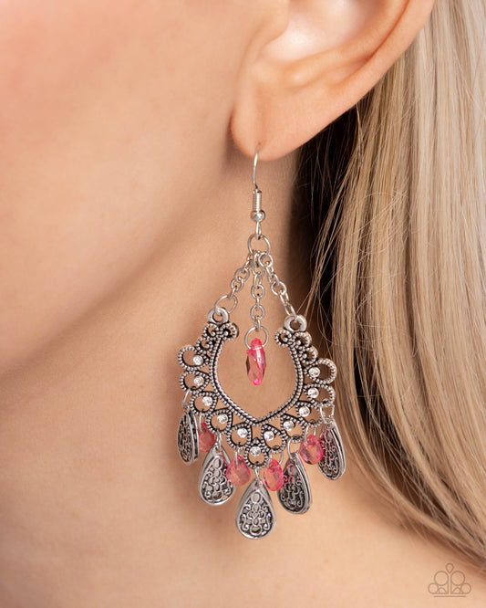 Musical Gardens Pink Earrings - Jewelry by Bretta