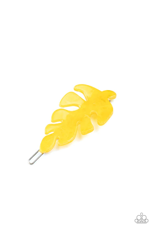 LEAF Your Mark Yellow Hair Clip - Jewelry by Bretta