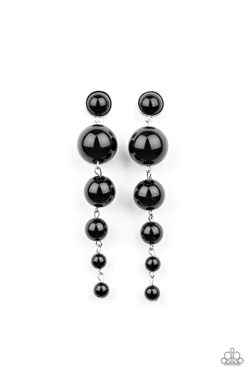 Living a WEALTHY Lifestyle Black Earrings - Jewelry by Bretta