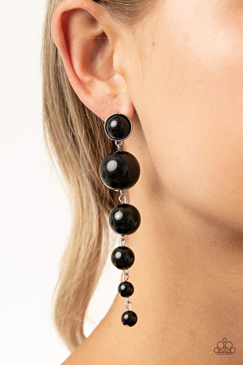 Living a WEALTHY Lifestyle Black Earrings - Jewelry by Bretta