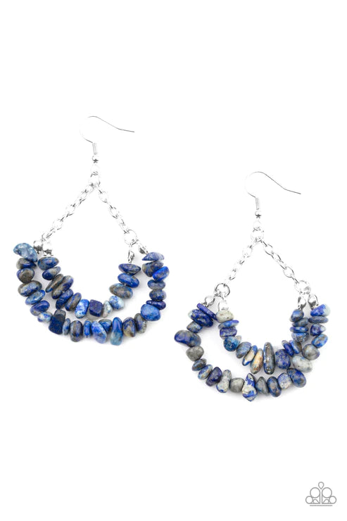 Rainbow Rock Gardens Blue Earrings - Jewelry by Bretta