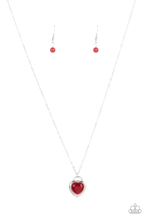 A Dream is a Wish Your Heart Makes Red Necklace - Jewelry by Bretta