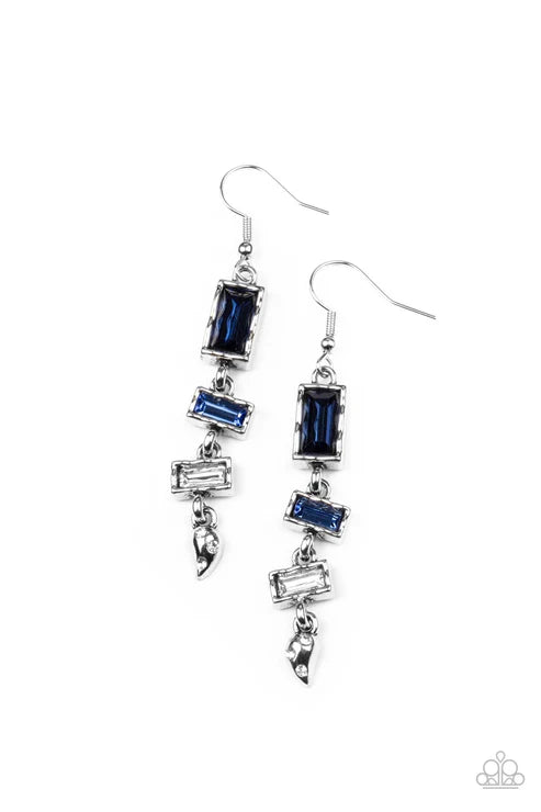 Modern Day Artifact Blue Earrings - Jewelry by Bretta