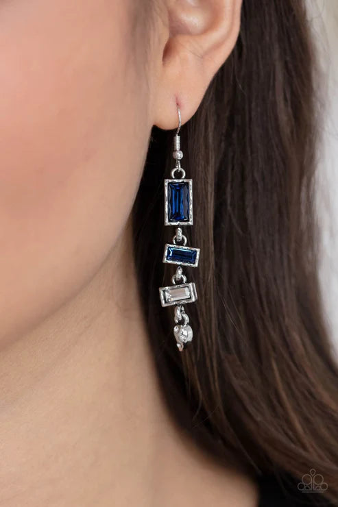 Modern Day Artifact Blue Earrings - Jewelry by Bretta