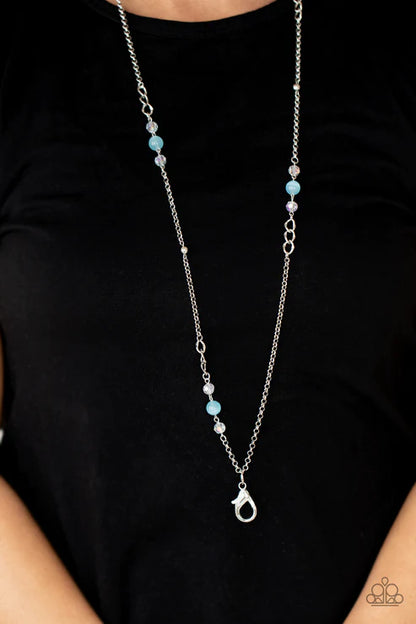 Teasingly Trendy Blue Lanyard Necklace = Jewelry by Bretta