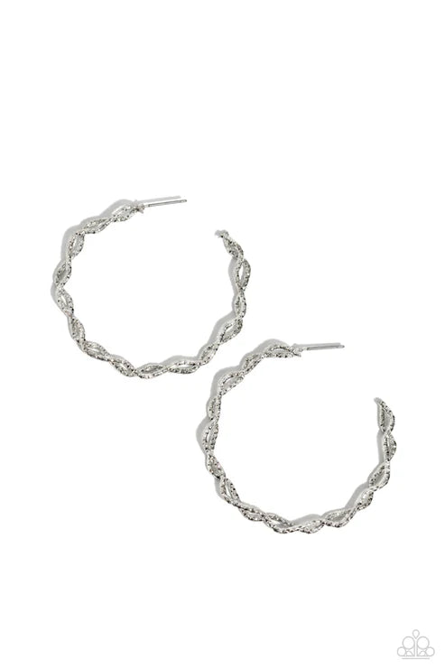 Haute Helix Silver Earrings