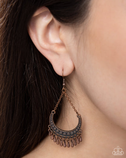 Melodic Moons Copper Earrings - Jewelry by Bretta
