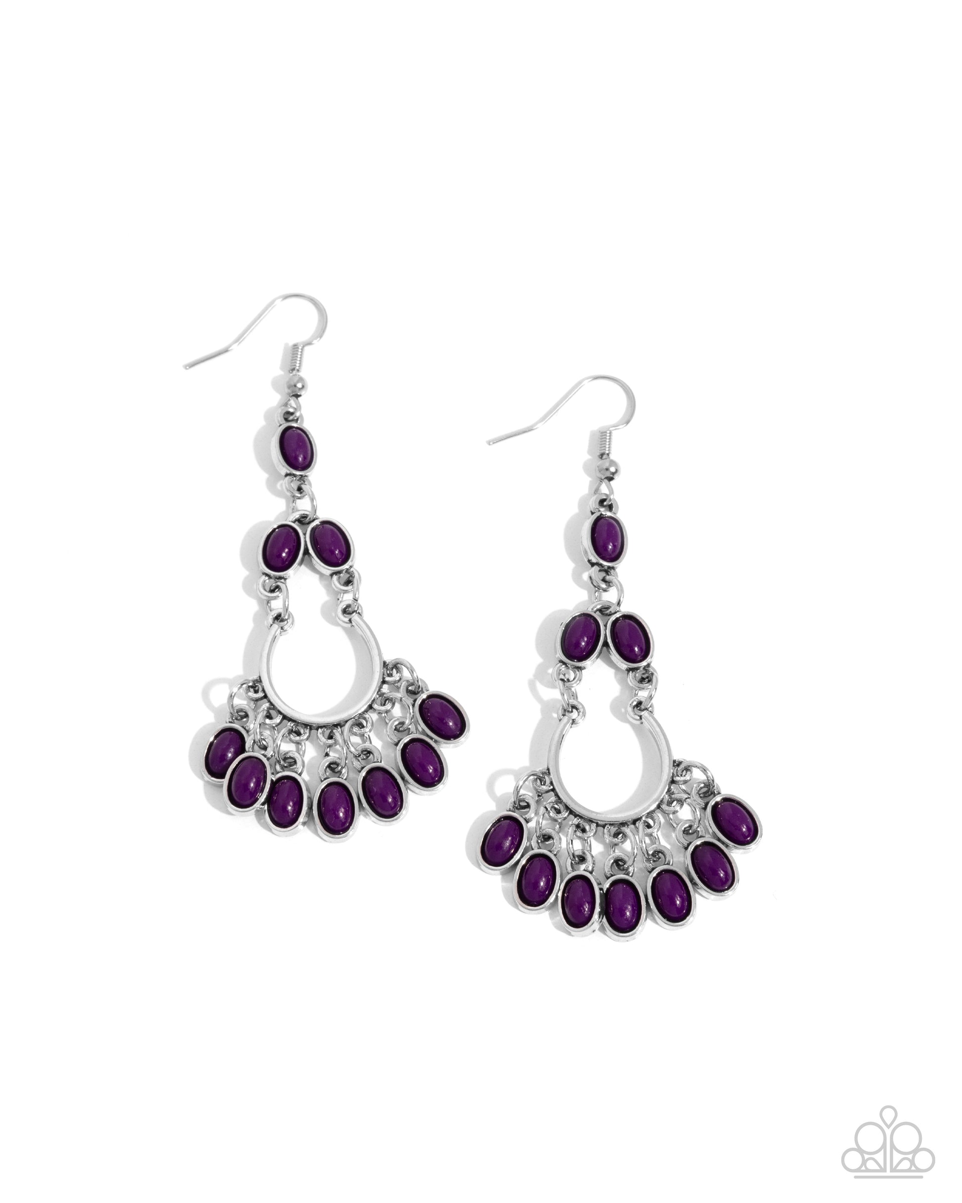 Girly Girl Getup Purple Earrings - Jewelry by Bretta