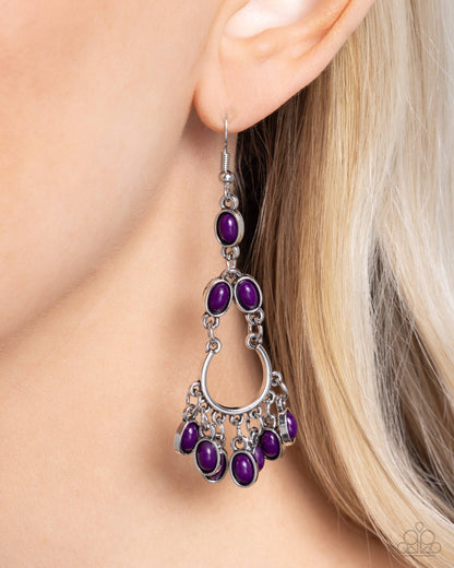 Girly Girl Getup Purple Earrings - Jewelry by Bretta