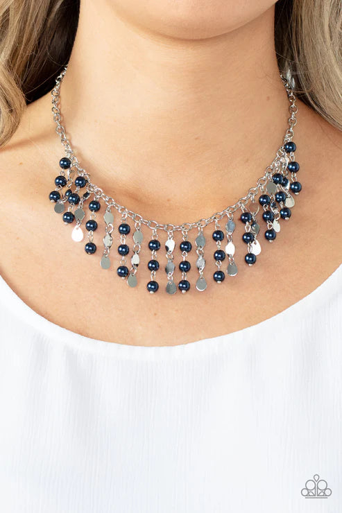  Wall Street Stylist Blue Necklace
