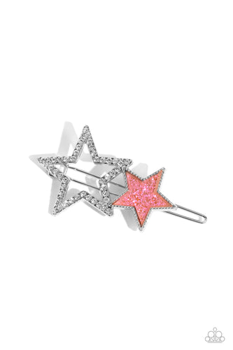 Stellar Shine Pink Star Hair Clip - Jewelry by Bretta