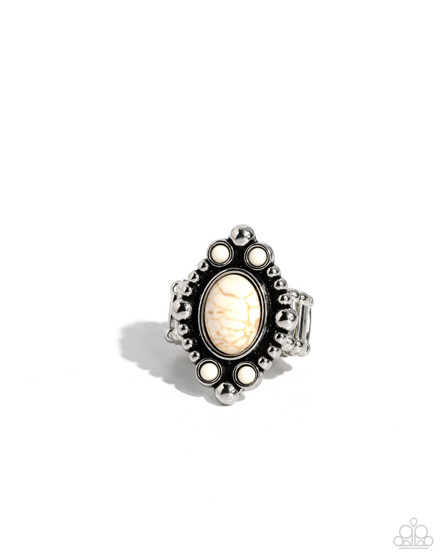 Cactus Corral White Ring - Jewelry by Bretta