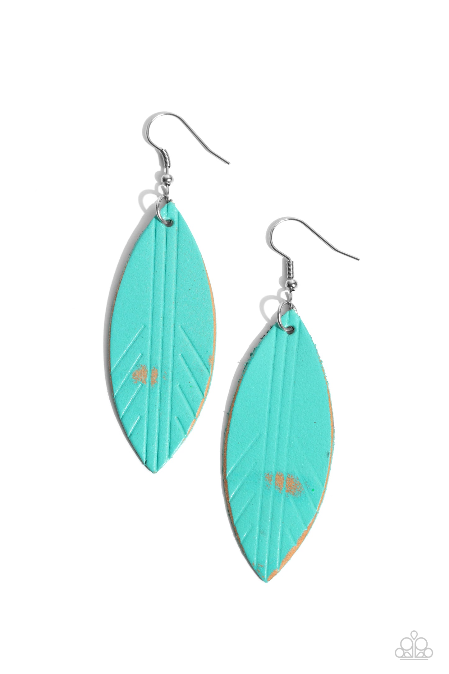 Leather Lounge Blue Earrings - Jewelry by Bretta