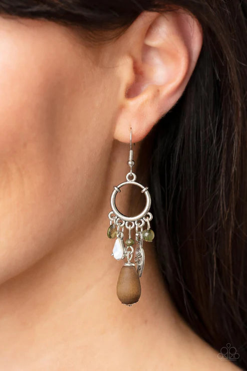 Bountiful Blessings Green Earrings