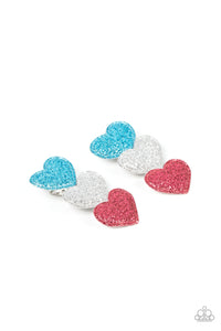Love at First SPARKLE Multi Heart Hair Clip - Jewelry by Bretta