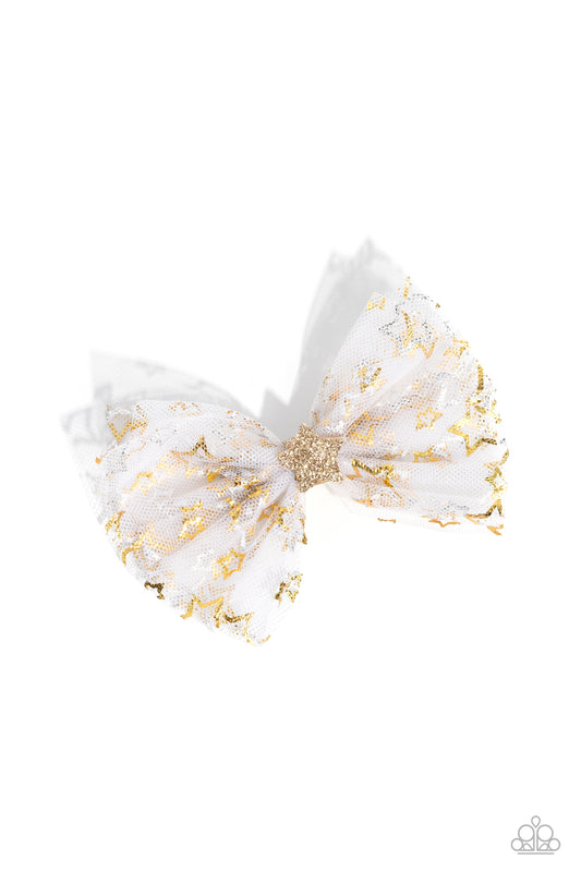 Have a SUPERSTAR Day White Hair Bow - Jewelry by Bretta