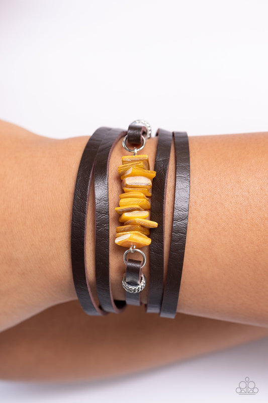 Tropical Trek Yellow Bracelet - Jewelry by Bretta