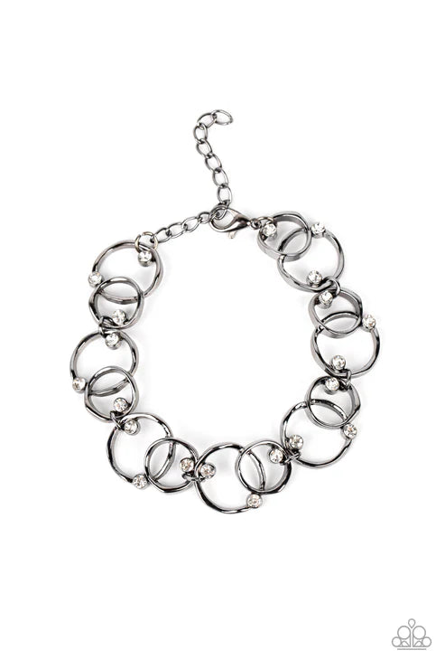 The Universe Revolves around Me Black Bracelet