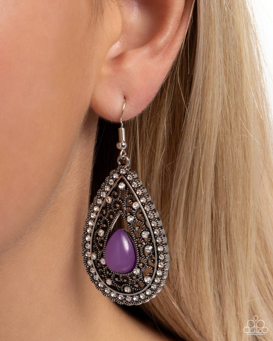 Cloud Nine Couture Purple Earrings - Jewelry by Bretta