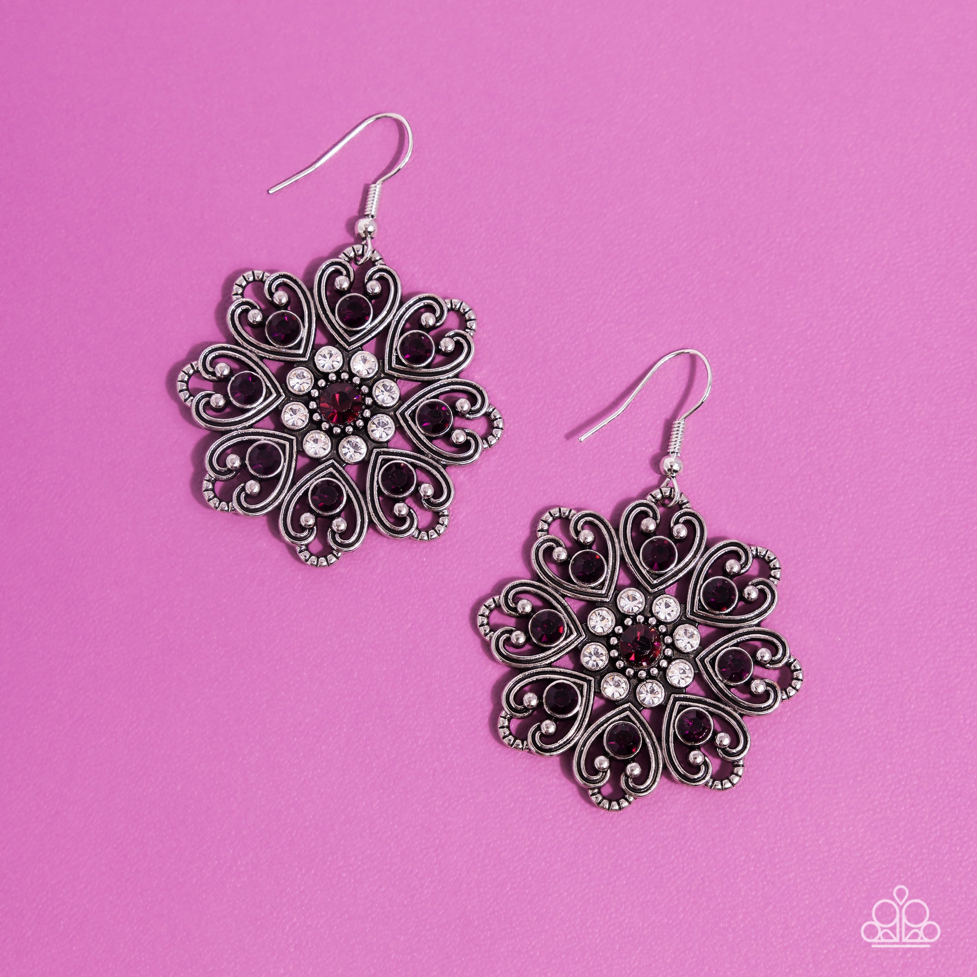 Garden of Love Purple Earrings - Jewelry by Bretta