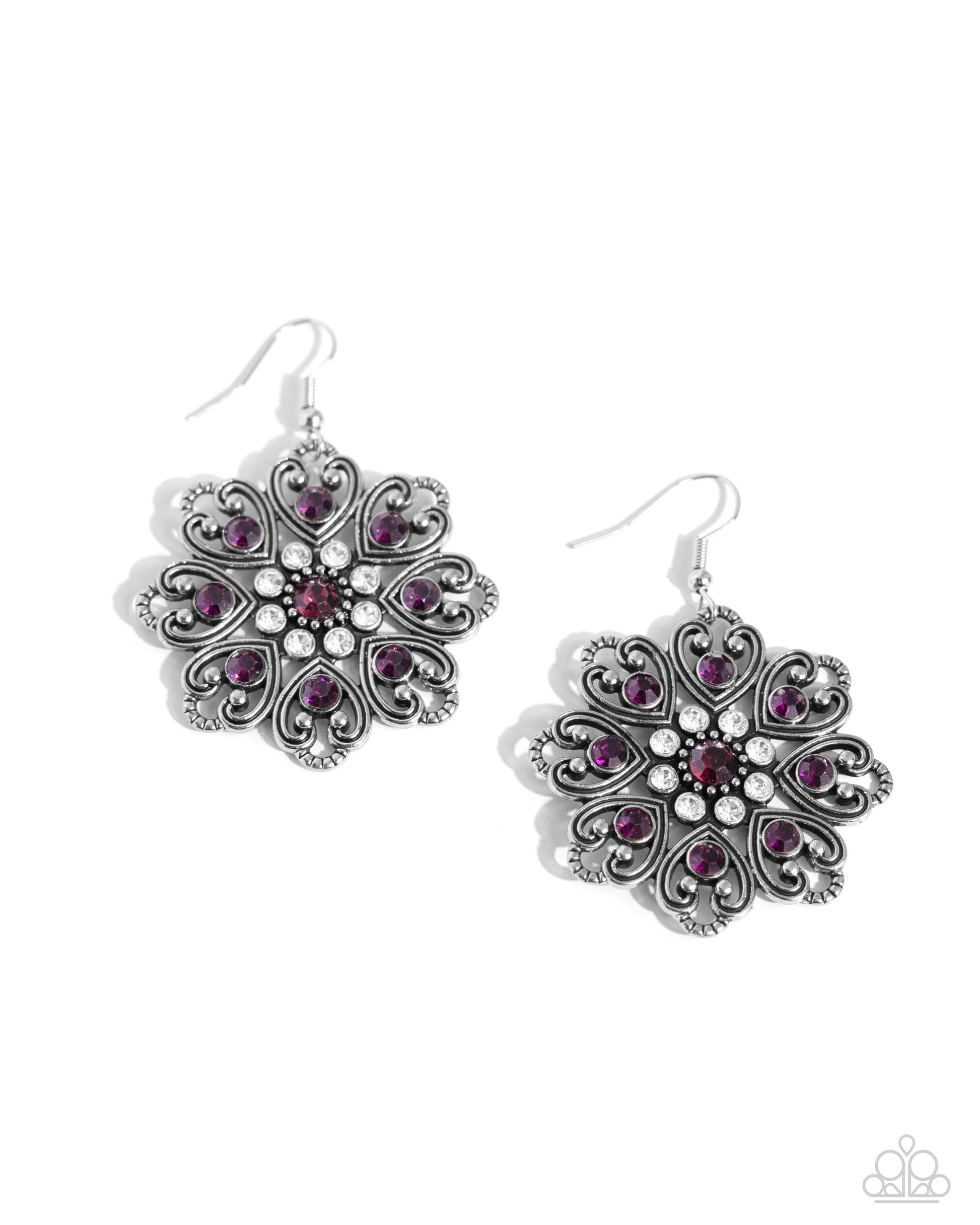 Garden of Love Purple Earrings - Jewelry by Bretta