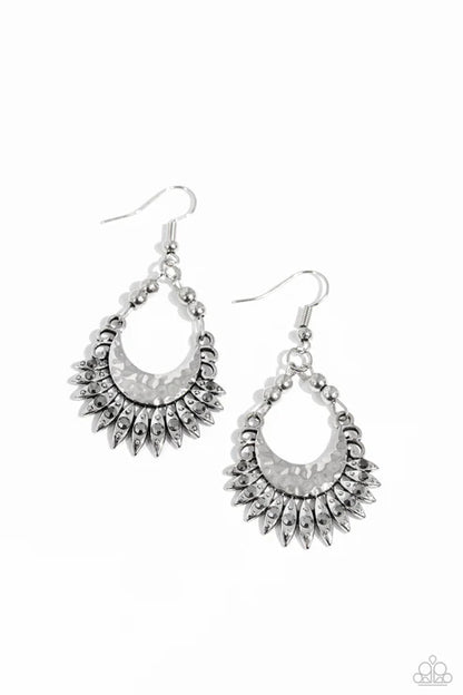 Lunar Luxury Silver Earrings - Jewelry by Bretta 
