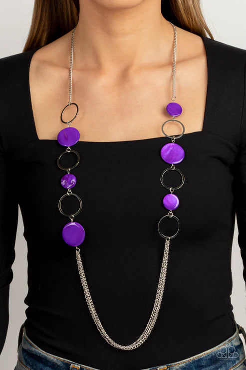 Beach Hub Purple Necklace - Jewelry by Bretta
