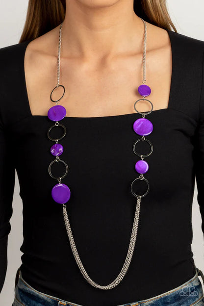 Beach Hub Purple Necklace - Jewelry by Bretta