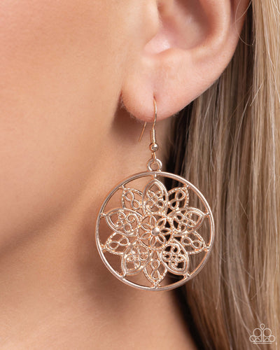 Garden Allure Rose Gold Earrings - Jewelry by Bretta