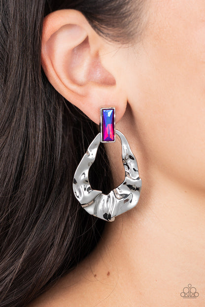 Metro Meltdown Pink Earrings - Jewelry by Bretta