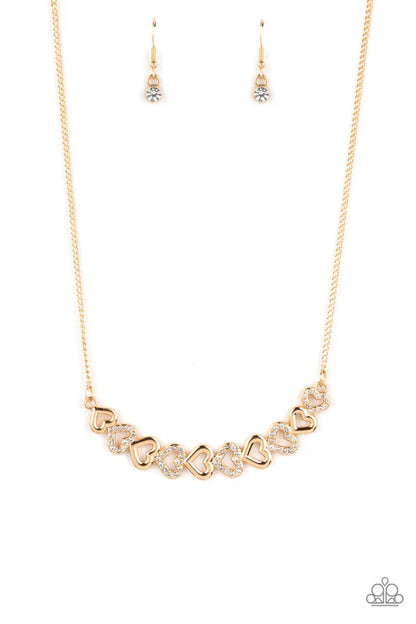 Sparkly Suitor Gold Necklace 