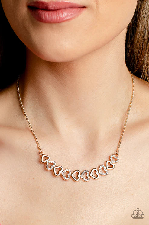 Sparkly Suitor Gold Necklace 