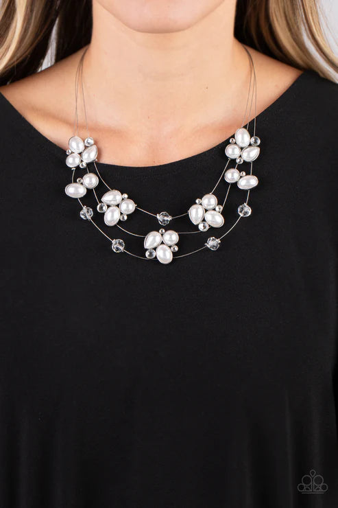 Snow Angels White Necklace - Jewelry by Bretta