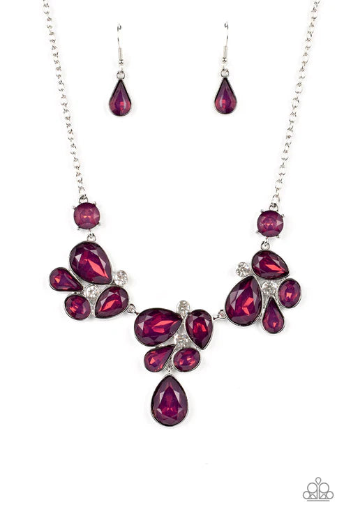 Everglade Escape Purple Necklace- Jewelry by Bretta