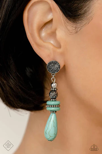 Desert Fever Blue Post Earrings - Jewelry by Bretta