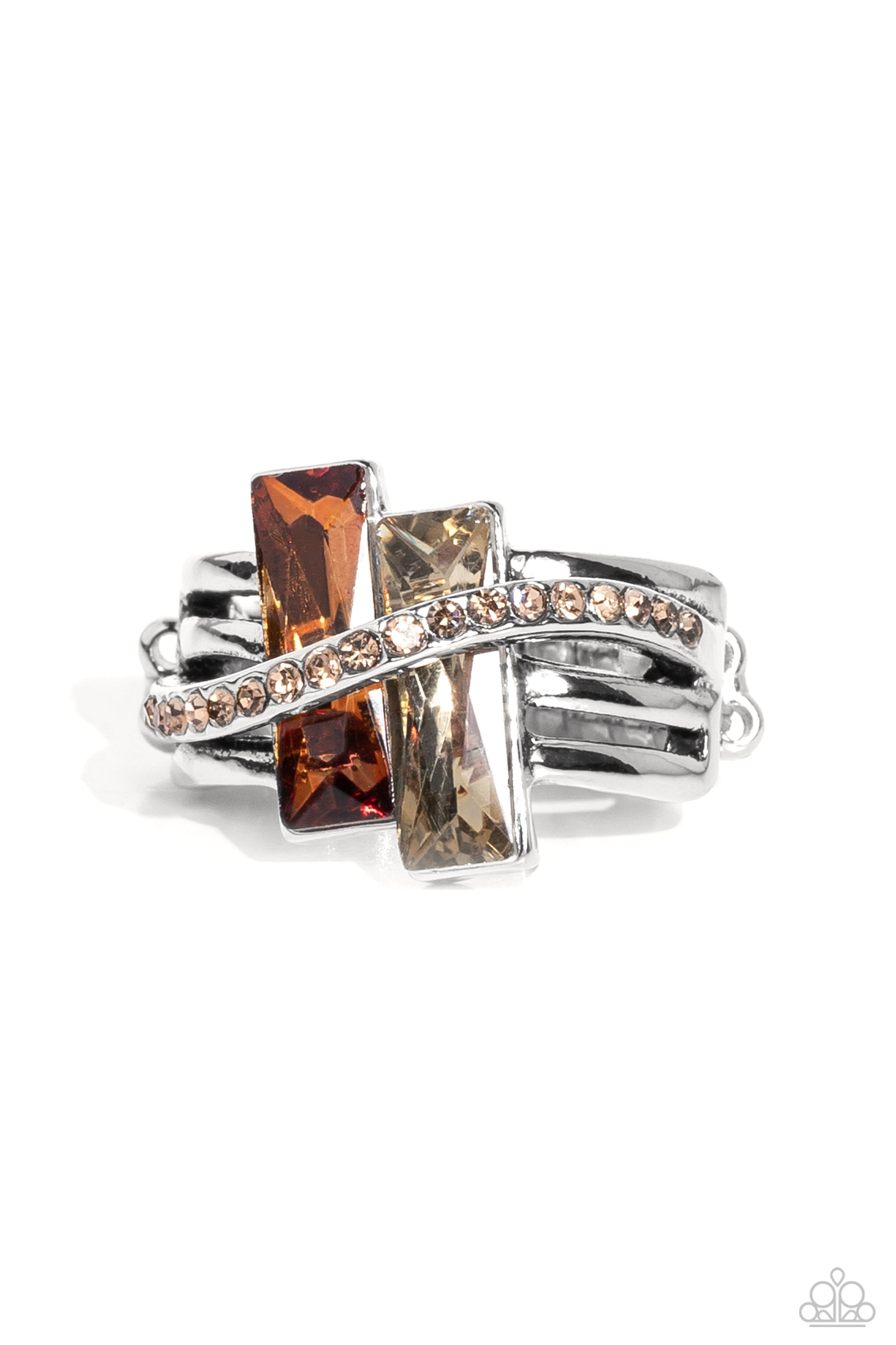 Dueling Difference Brown Ring - Jewelry by Bretta