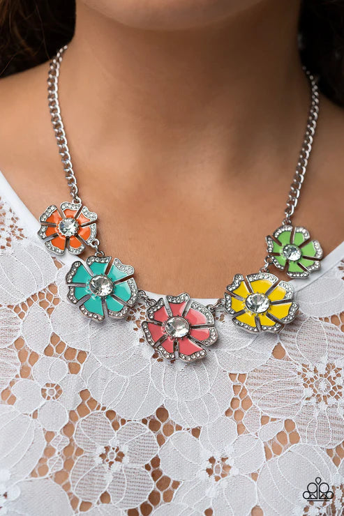 Playful Posies Multi Necklace - Jewelry by Bretta