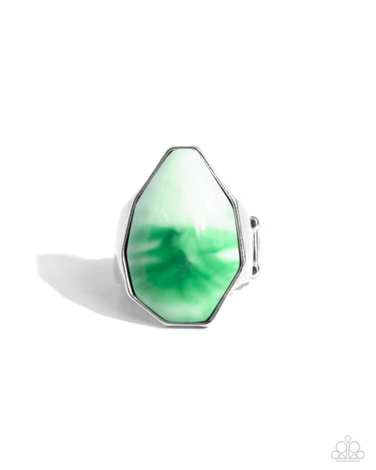 Never Say TIE DYE Green Ring - Jewelry by Bretta