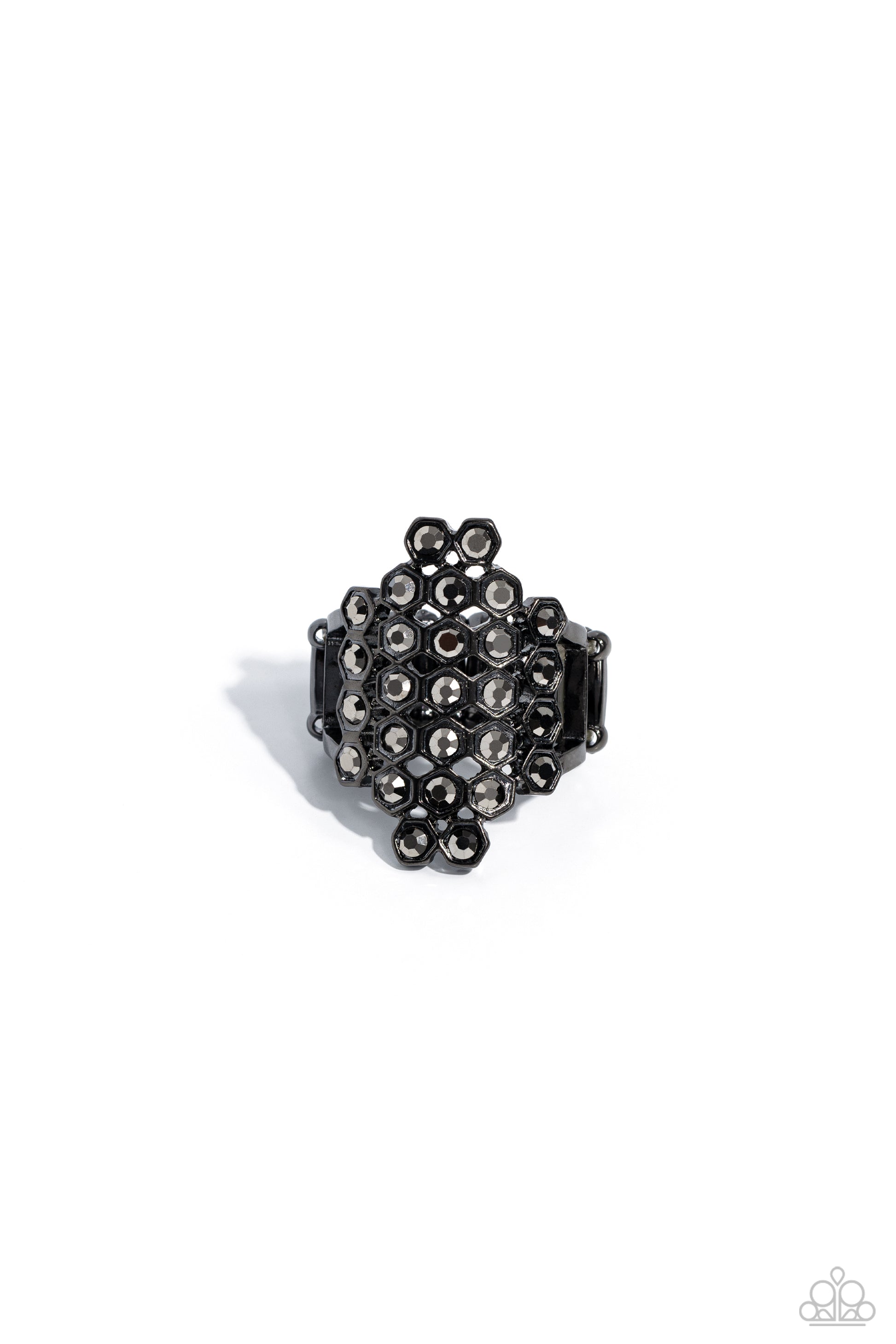 Honeycomb Haute Black Ring - Jewelry by Bretta