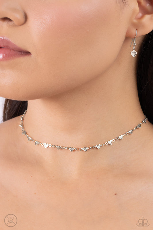 Cupid Catwalk Silver Heart Necklace - Jewelry by Bretta