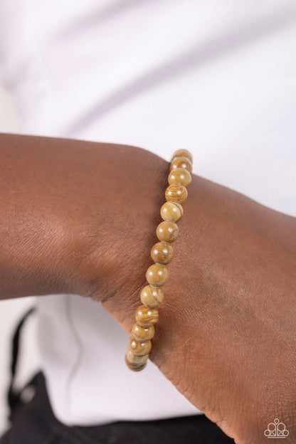 Sinuous Stones Brown Bracelet - Jewelry by Bretta