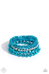 Punk Pattern Blue Bracelets - Jewelry by Bretta