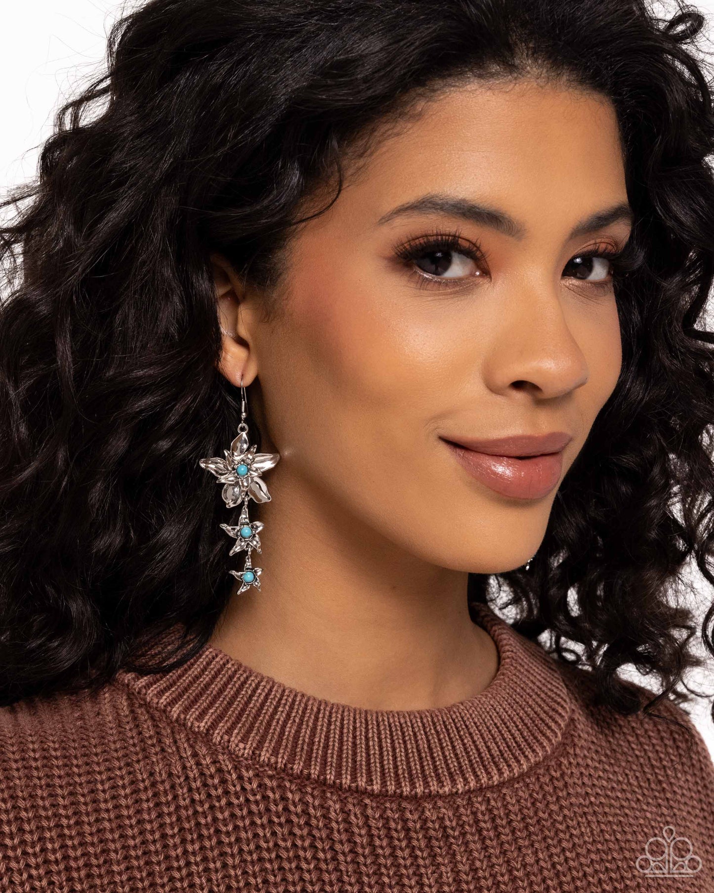 Tapered Tiers Blue Earrings - Jewelry by Bretta