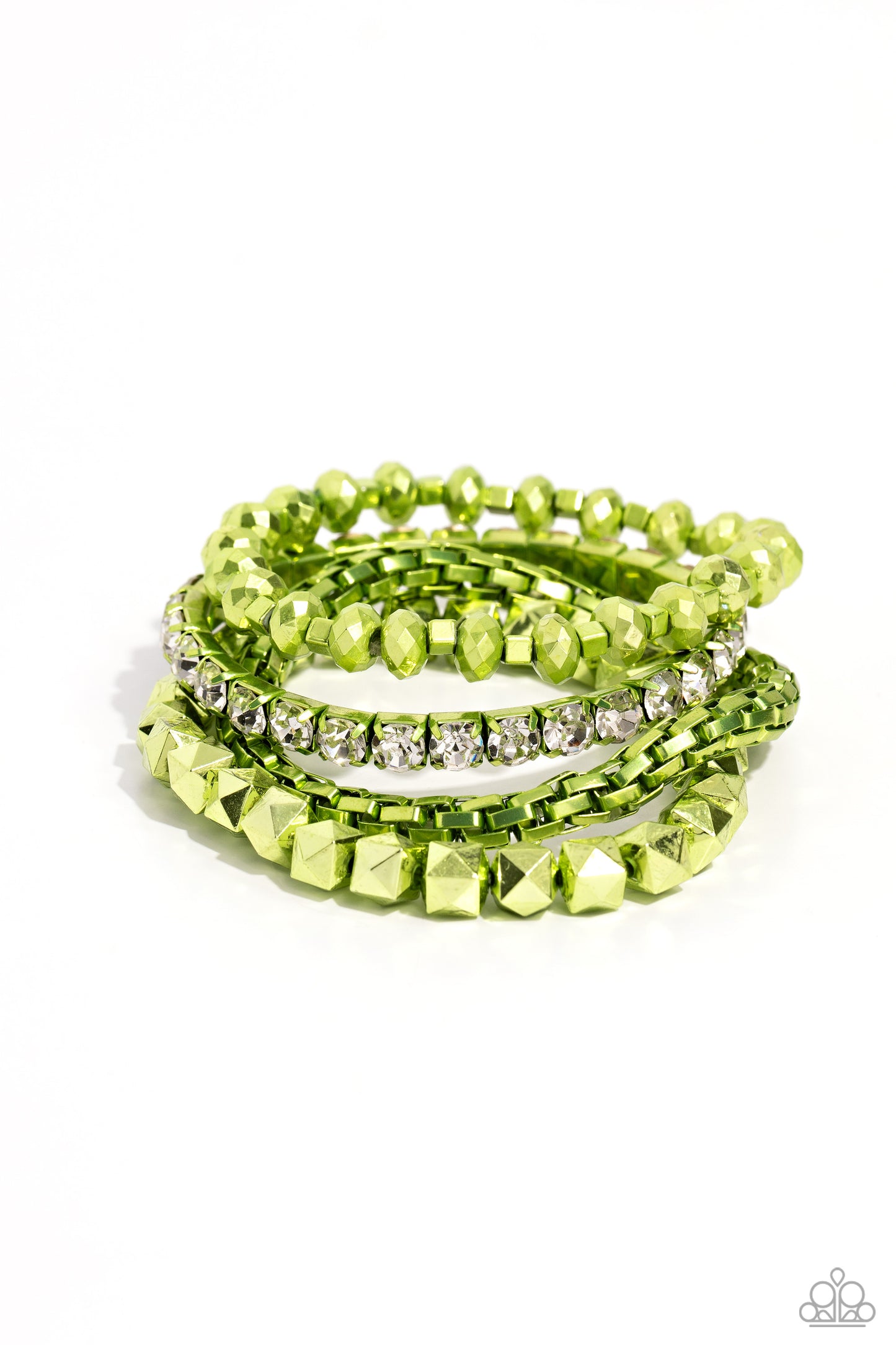 Punk Pattern Green Bracelet - Jewelry by Bretta