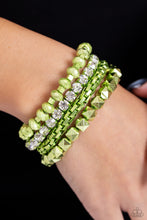 Punk Pattern Green Bracelet - Jewelry by Bretta