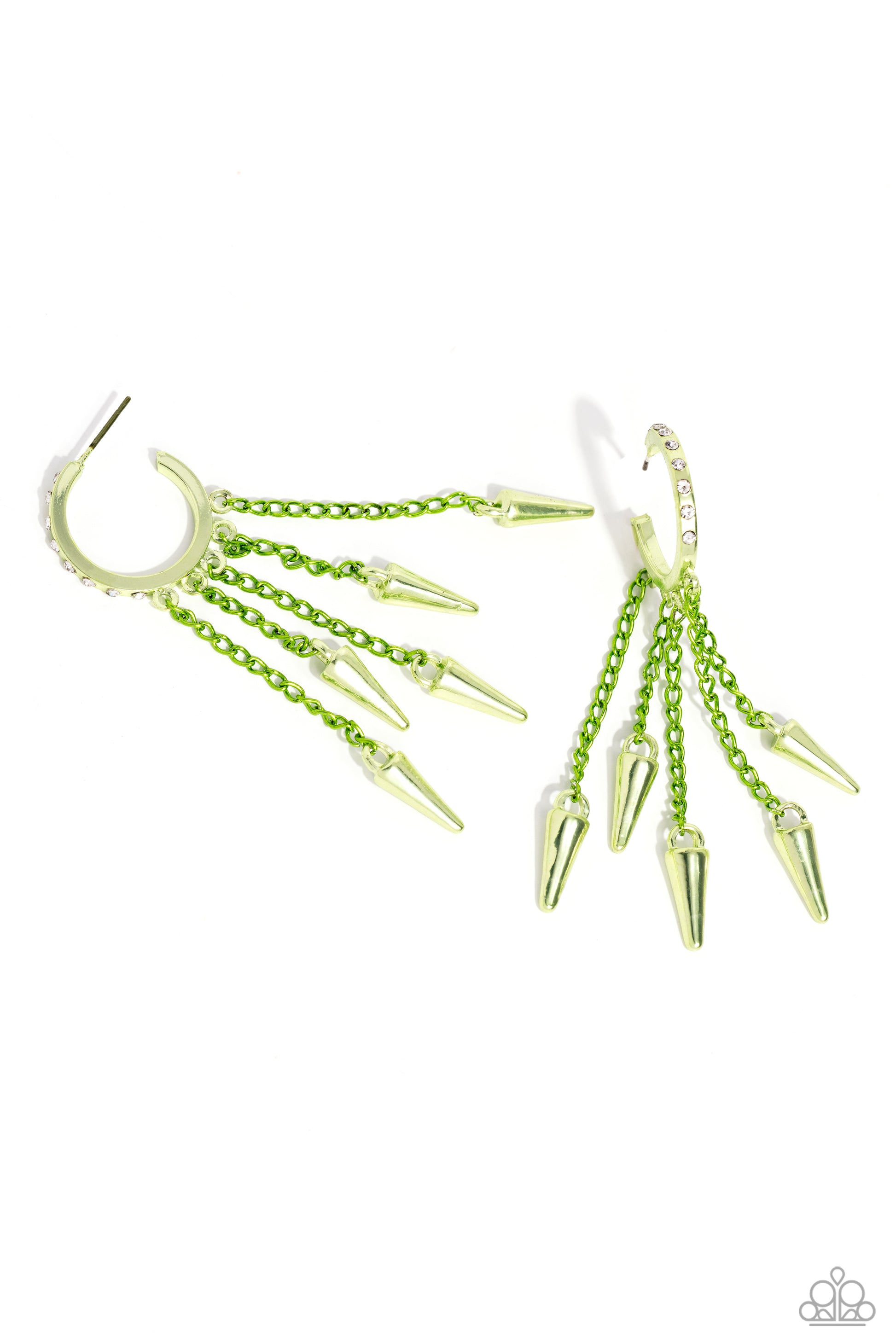 Piquant Punk Green Earrings - Jewelry by Bretta
