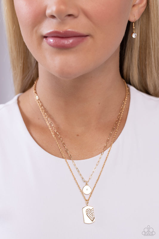 Half of My Heart Gold Heart Necklace - Jewelry by Bretta