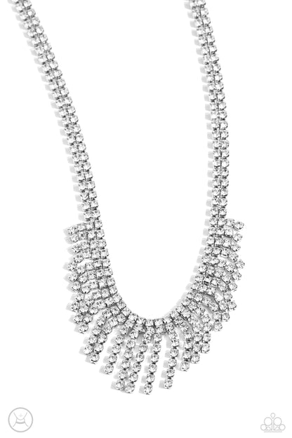  Daring Decadence White Necklace - Jewelry by Bretta